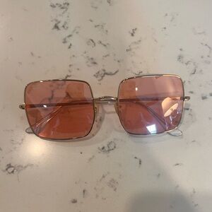 Ray Ban Square Wire Frame Sunglasses